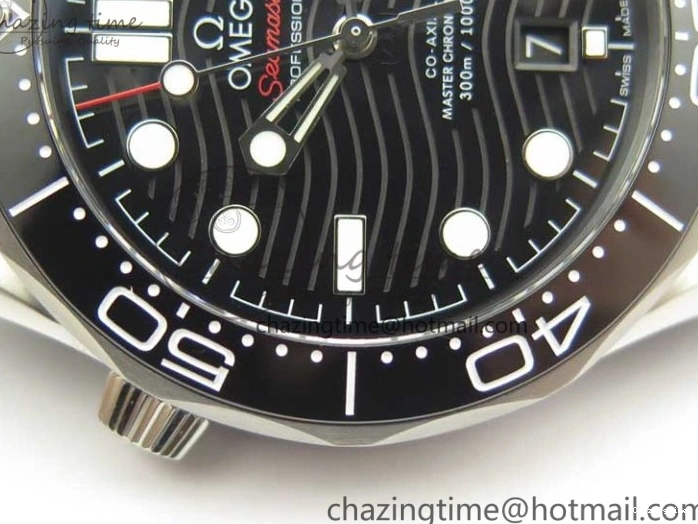 0113 2018 Seamaster Diver 300M VSF Best Edition Black Ceramic Dial on Black Gray Nato Strap A Unique 8057